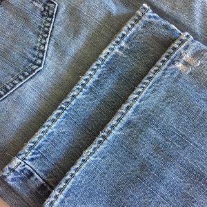 Lee Jeans - Lee Bootcut Distressed Blue Jeans Size 34 nwt Lee Jeans - Lee Bootcut Distressed Blue Jeans Size 34 nwt